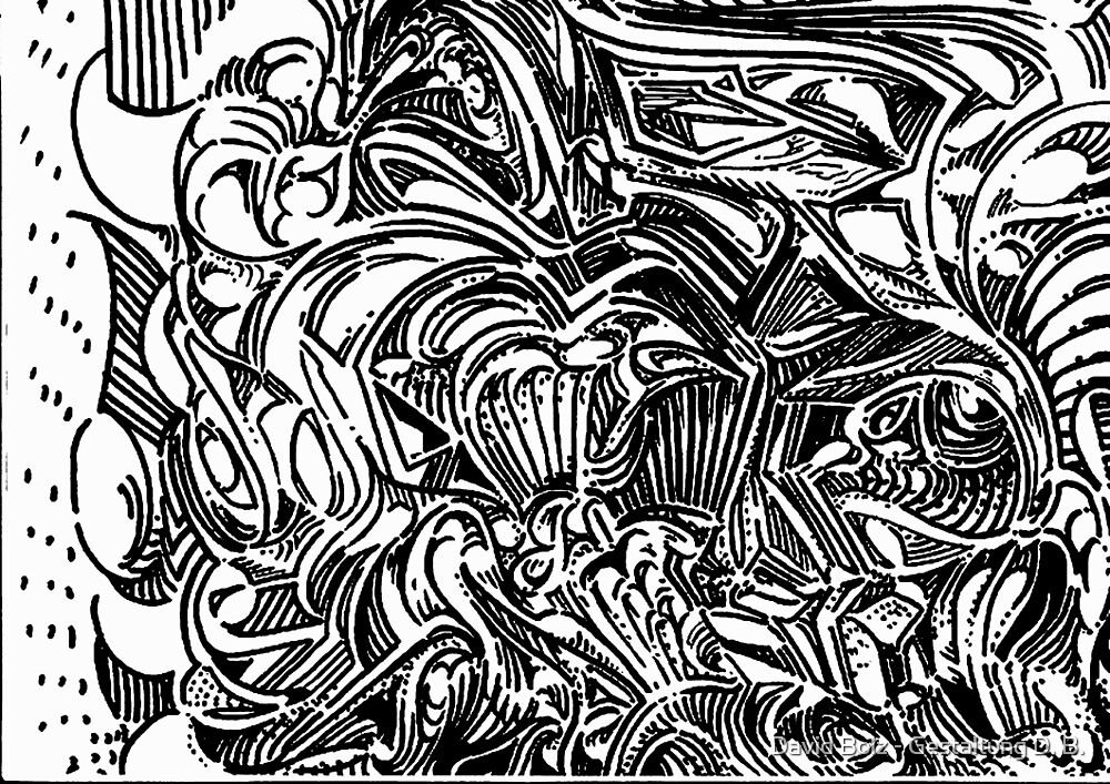 "freestyle ink drawing 003" by raverzero Redbubble