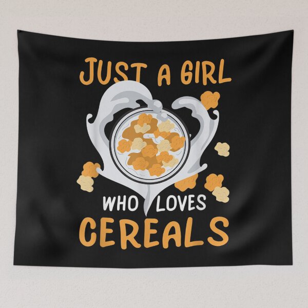 Item preview, Just A Girl Who Loves Cereals Gift Breakfast Food Morning designed and sold by ALISONABBOTTAU.