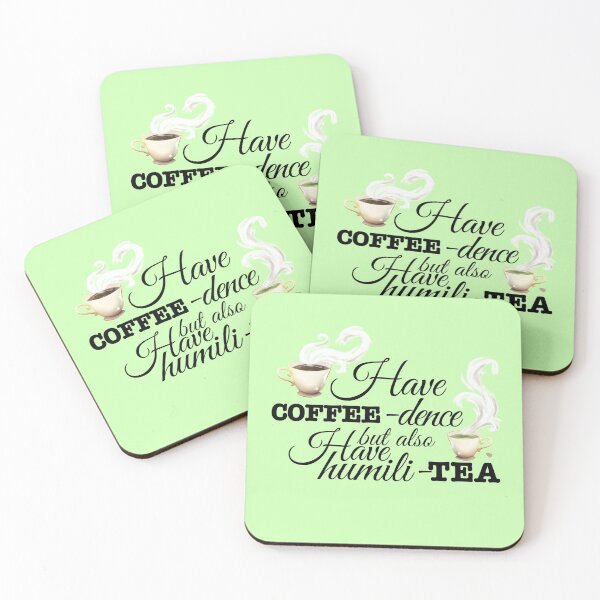 Item preview, Coffee-dence and Humili-tea (with illustration) designed and sold by Art-of-Chel.
