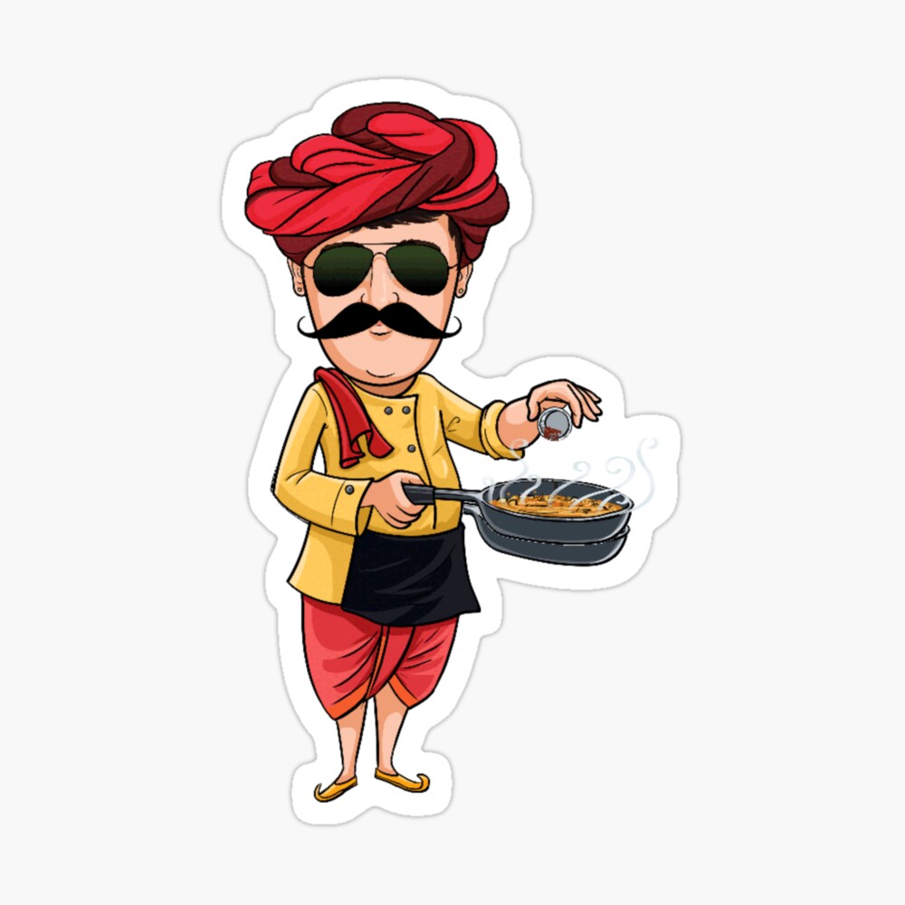 Rajasthani Man Cooking Rajasthani Man Cooking
