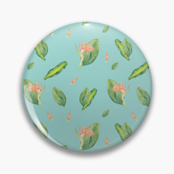Item preview, Tropicalia Watercolor Teal designed and sold by ILLUSTAY.