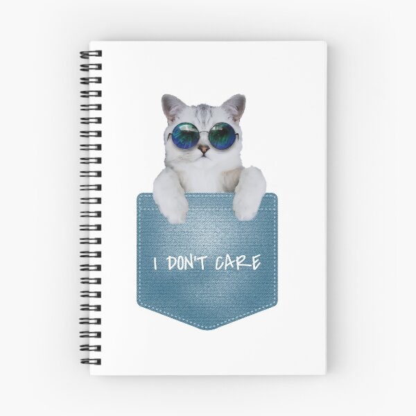 Item preview, I Don't Care Funny Stylish Cat designed and sold by YOYOCollection.