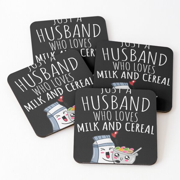 Item preview, JUST A HUSBAND WHO LOVES MILK AND CEREAL designed and sold by ALISONABBOTTAU.