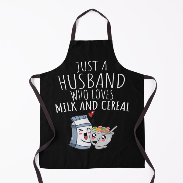 Item preview, JUST A HUSBAND WHO LOVES MILK AND CEREAL designed and sold by ALISONABBOTTAU.