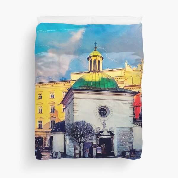 Cracow Church of St. Wojciech Duvet Cover