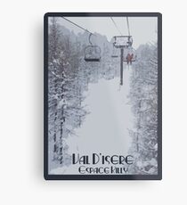 Val d'Isere Chairlift Metal Print