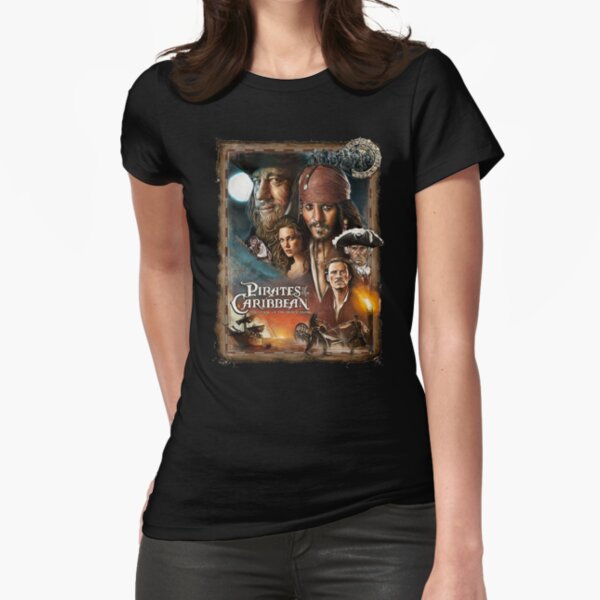 Vintage Disney Pirates of the Caribbean Curse of the Black Pearl T-Shirt sz  L
