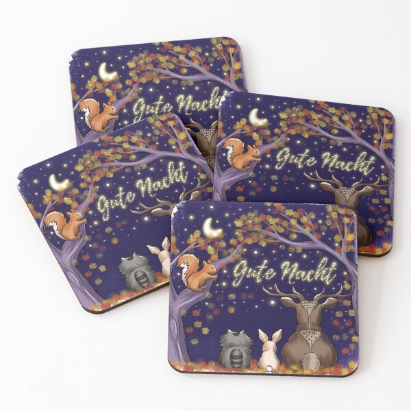 Item preview, Good night forest animals! designed and sold by Janina-Kaufmann.