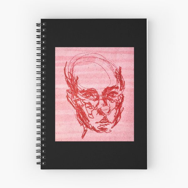 Item preview, red face sketch portrait designed and sold by Thriladien.