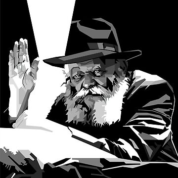 Artwork thumbnail, Menachem Mendel Schneerson by Javakun