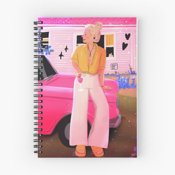 Item preview, digital painting in pink colors named "summertime vibes" designed and sold by mellyverdes.