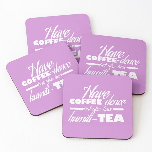 Item preview, COFFEE-dence and humili-TEA (white text) designed and sold by Art-of-Chel.