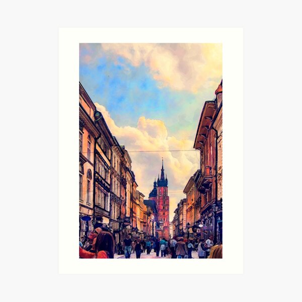 Cracow Florianska street Art Print