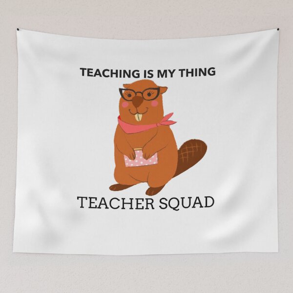Item preview, Funny Teacher And Beaver Design Perfect Gift for Retiring Teachers designed and sold by BigJackTees.