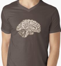 hemisected brain Men's V-Neck T-Shirt