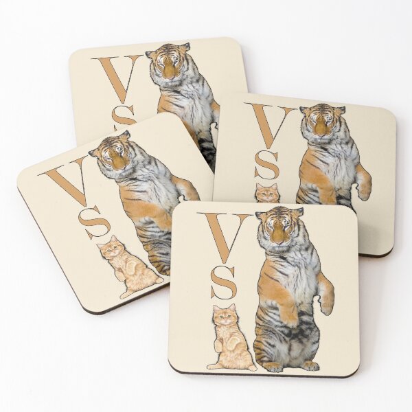 Item preview, cat vs tiger designed and sold by y33top.