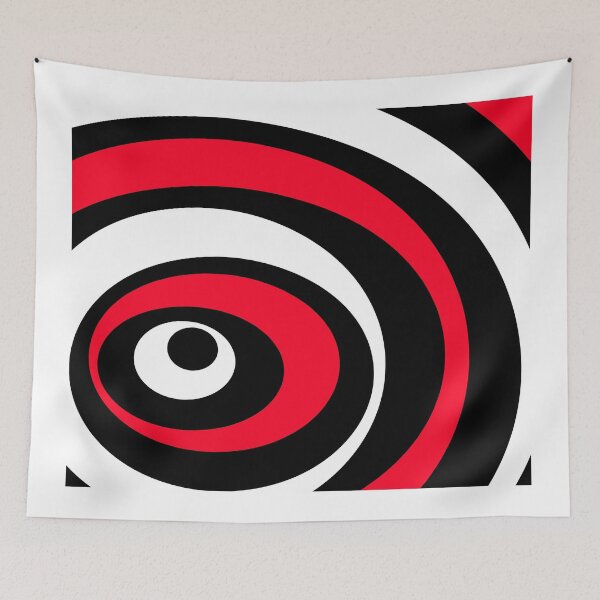 Item preview, Abstract pattern - red, white and black. designed and sold by K.S ART.