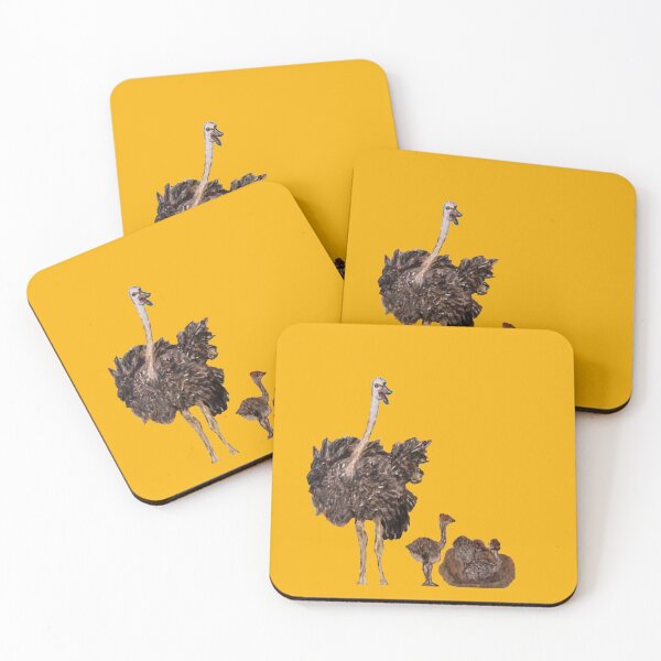 Item preview, Ostrich mom with children designed and sold by DCSMKreativ.