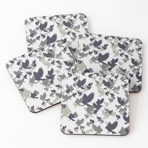 Aperçu de l'œuvre Birding Camo Gris créée et vendue par geoji.