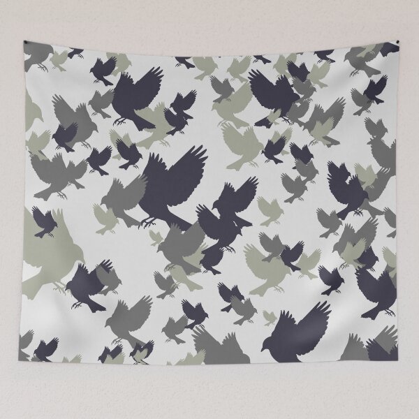 Item preview, Birding Camo Grey designed and sold by geoji.