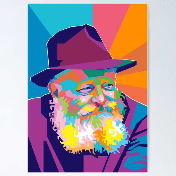 Menachem Mendel Schneerson Poster for Sale by Javakun