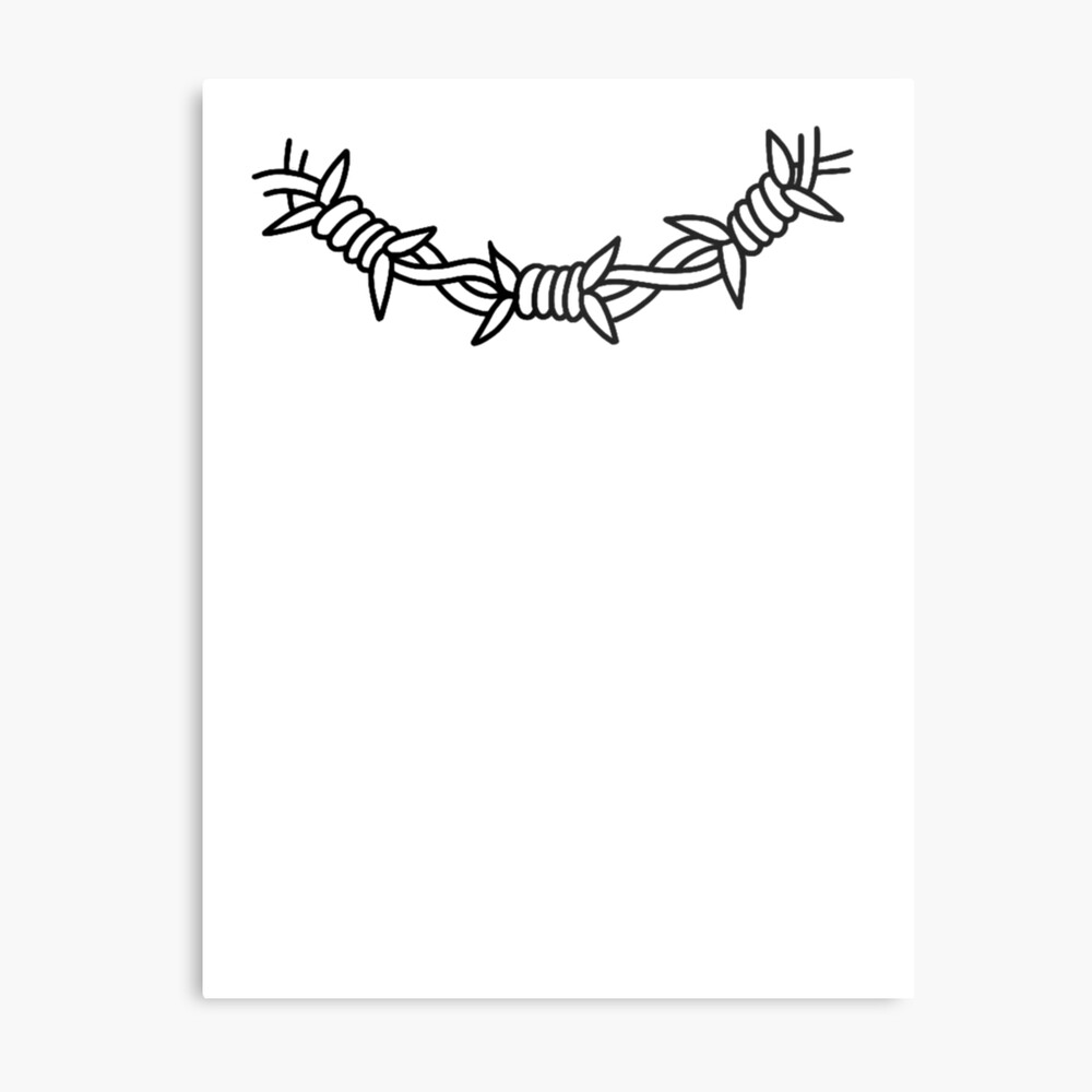 Barbed wire tattoo flash