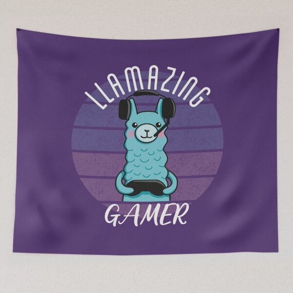 Item preview, Llamazing Gamer Llama Gaming Pun designed and sold by Funful.