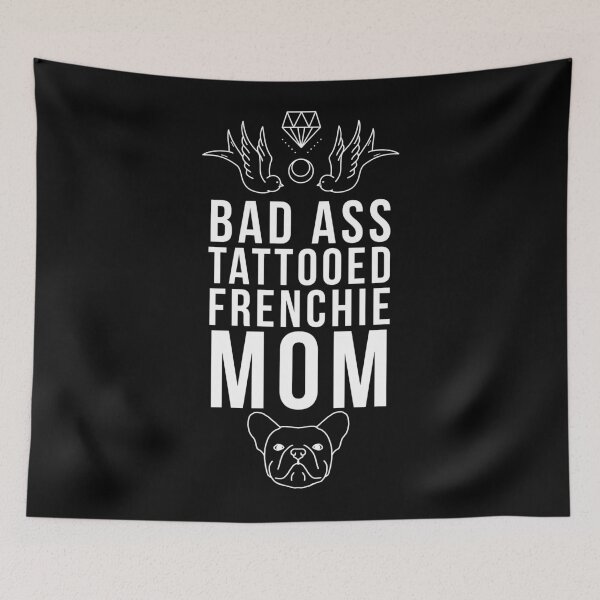 Item preview, Badass frenchie tattooed mom designed and sold by Printeddesignz.