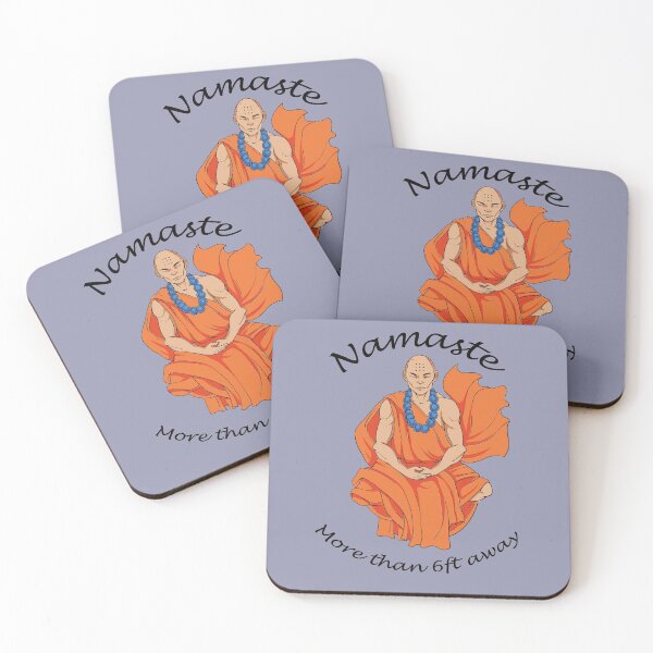 Item preview, Socially Distanced Monk Namaste designed and sold by MrE-Tees.