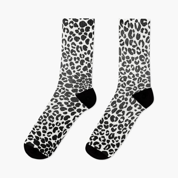Item preview, Monochrome leopard print black and white spots designed and sold by chihuahuashower.