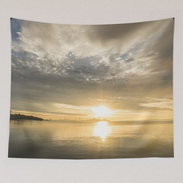 Item preview, Morning Glory - Toronto Skyline Under a Brilliant Sunrise designed and sold by Georgia Mizuleva.