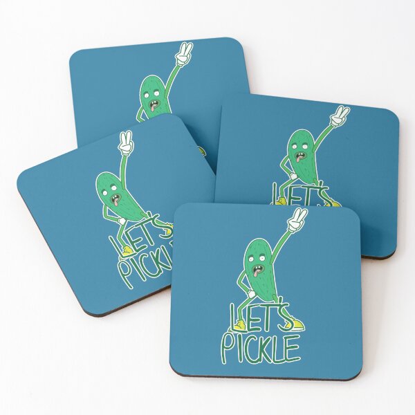 Item preview, Let's Pickle - Rock Out Pickle Man in Blue designed and sold by Vincent White.
