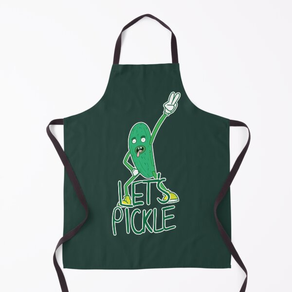 Item preview, Let's Pickle - Rock Out Pickle Man in Dark Green designed and sold by Vincent White.