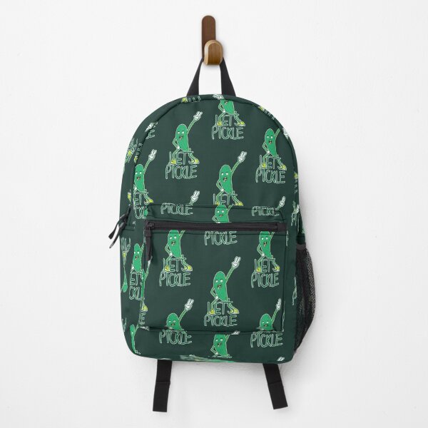 Item preview, Let's Pickle - Rock Out Pickle Man in Dark Green designed and sold by Vincent White.
