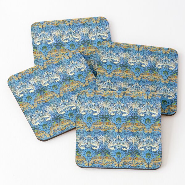 Item preview, William Morris Peacock and Dragon Textile Pattern designed and sold by tiokvadrat.
