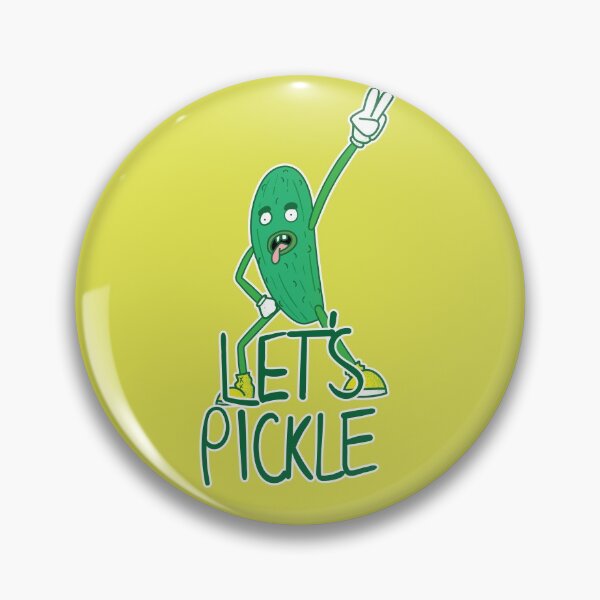 Item preview, Let's Pickle - Rock Out Pickle Man in Yellow designed and sold by Vincent White.