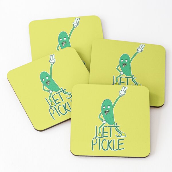 Item preview, Let's Pickle - Rock Out Pickle Man in Yellow designed and sold by Vincent White.
