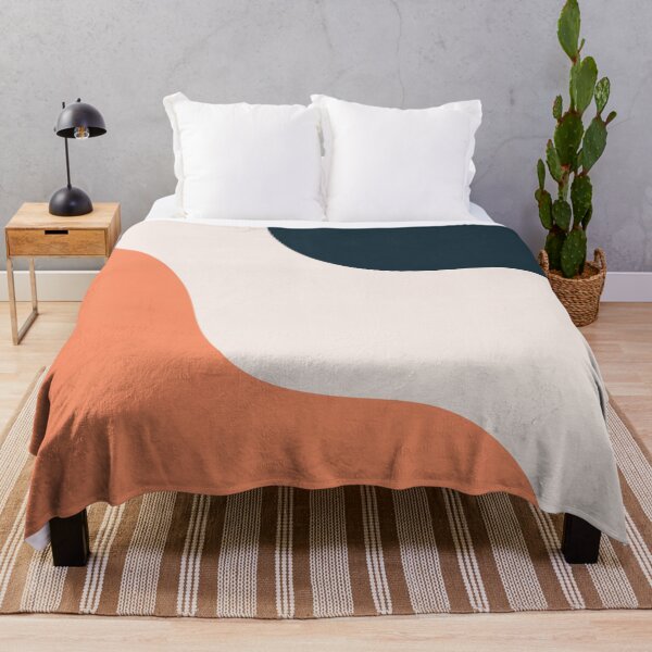 Item preview, Abstract Mid Centrury Modern, Blue Orange Tone designed and sold by technicolorable_art.