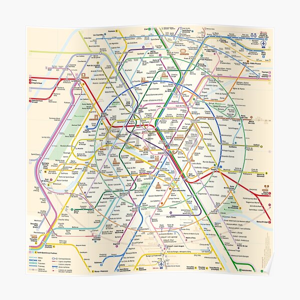 Subway of Paris Poster