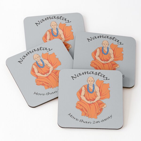 Item preview, Socially Distanced Monk Namastay designed and sold by MrE-Tees.