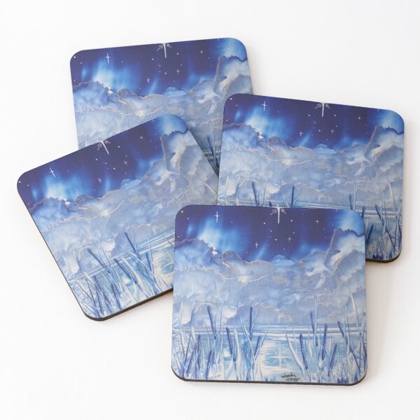Artikelvorschau, Mitternachtssee Encaustic Art entworfen und verkauft von Wendy Usher.