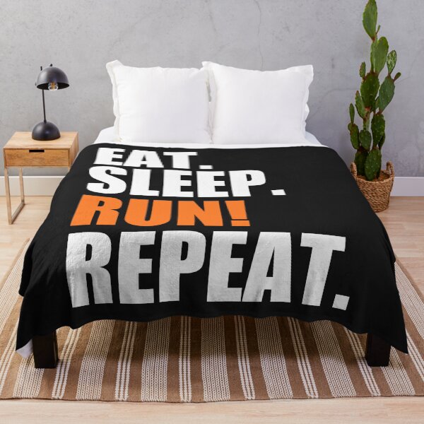 Item preview, Eat, sleep, run, repeat designed and sold by Bojkiw.