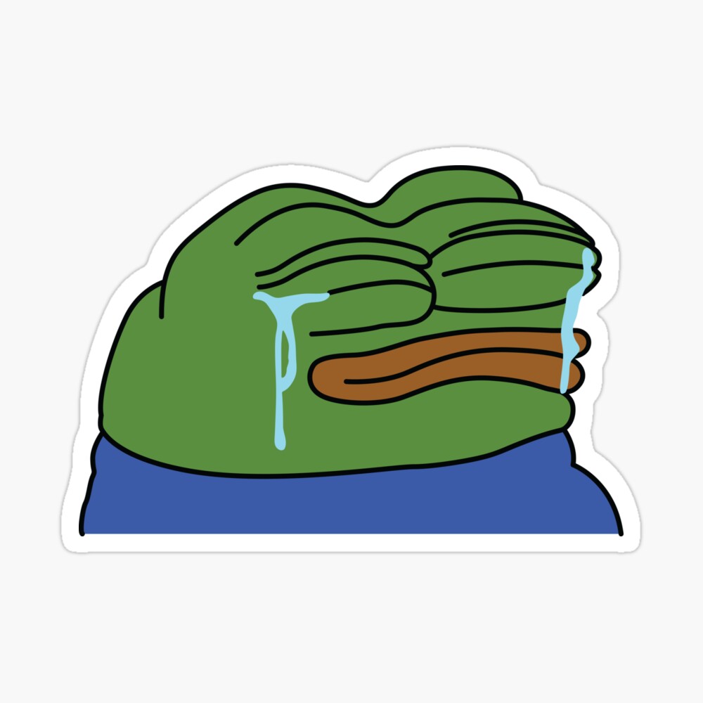 peepoSad Emote High Quality