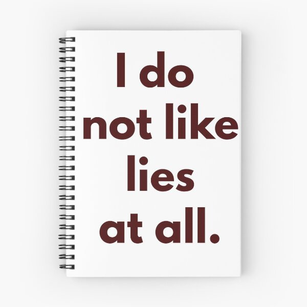 Item preview, I do not like lies at all. designed and sold by Zab Nom.