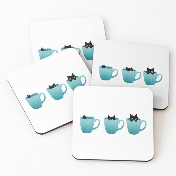 Item preview, Cute Cat Hiding in Mug designed and sold by MA DESIGNS.