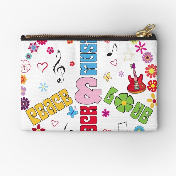 Peace and Love Zipper Pouch