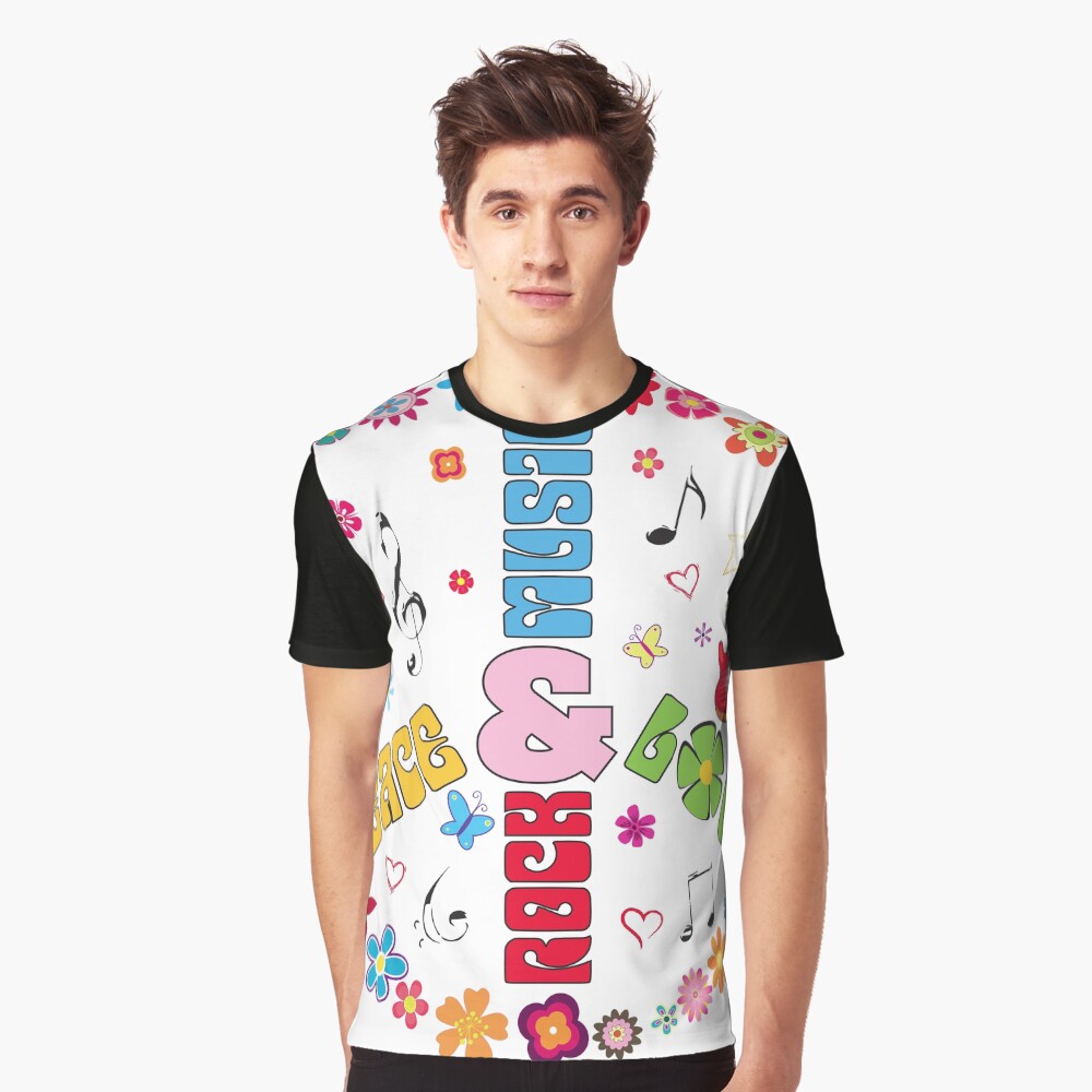 Peace and Love Graphic T-Shirt