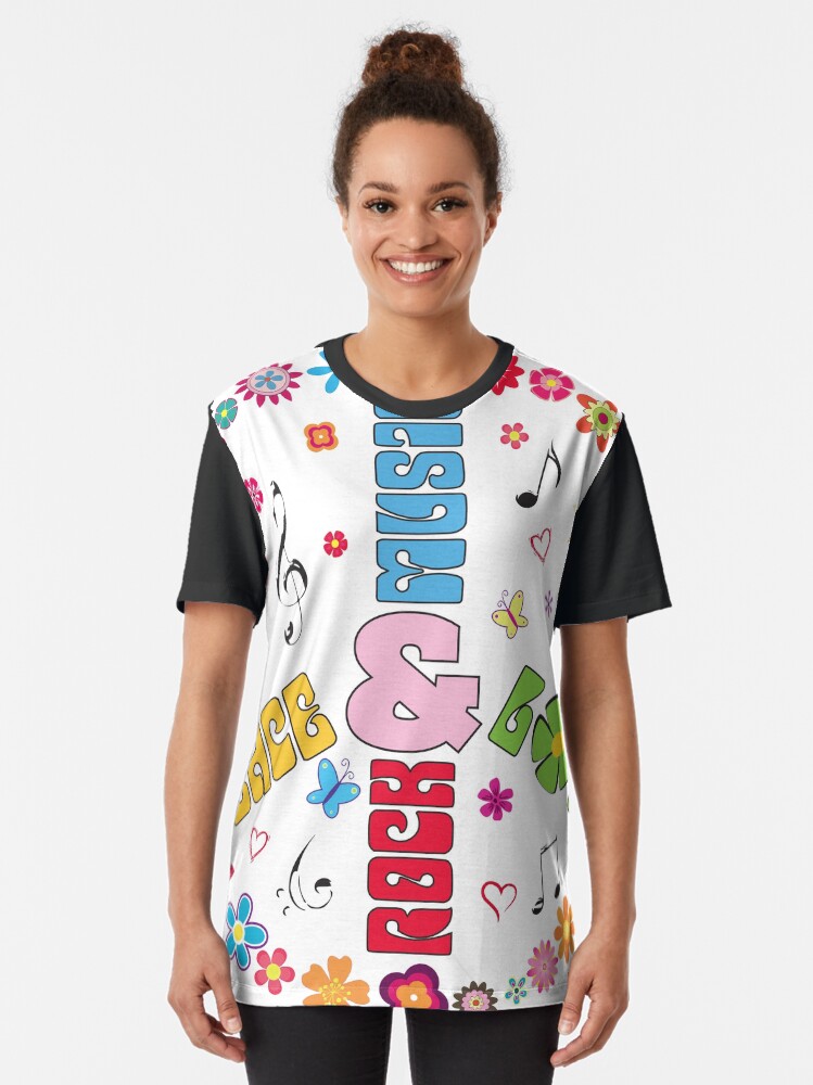 Alternate view of Peace and Love Graphic T-Shirt