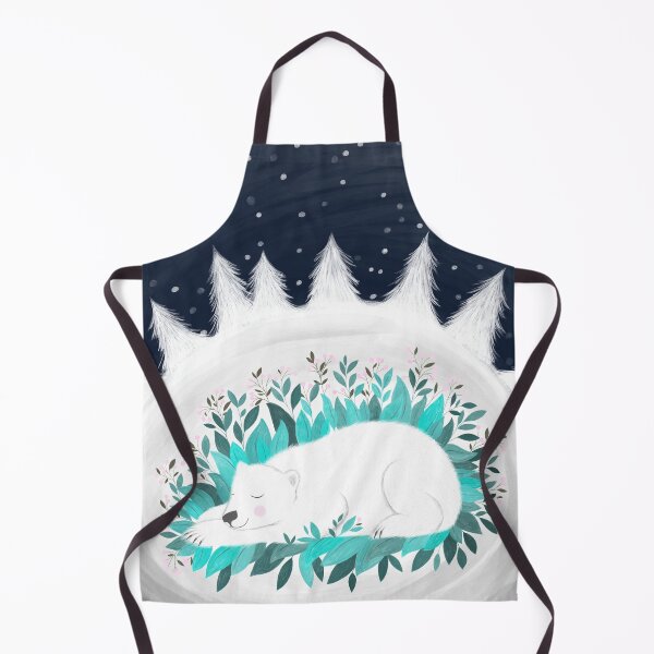 Item preview, hibernating polar bear illustration designed and sold by PinkNounou.