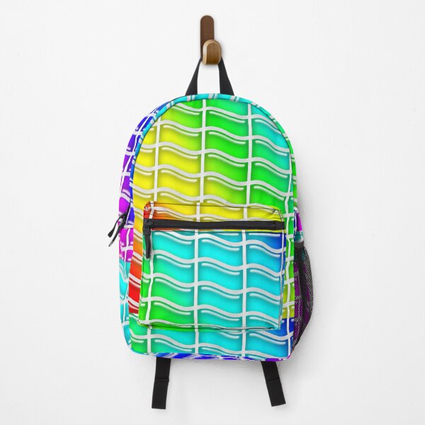 Item preview, Wavy Rectangles Rainbow Bubble: designed and sold by Colin Bentham.